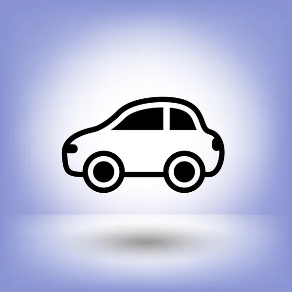 Pictogramme de voiture pour le design — Image vectorielle