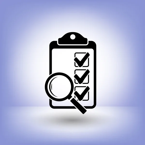 Pictograph of checklist icon — Stock Vector