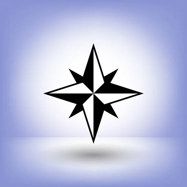 Piktograph des Kompasses für die Gestaltung — Stockvektor