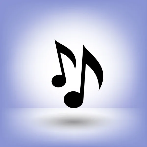 Pictogramme des symboles de note de musique — Image vectorielle