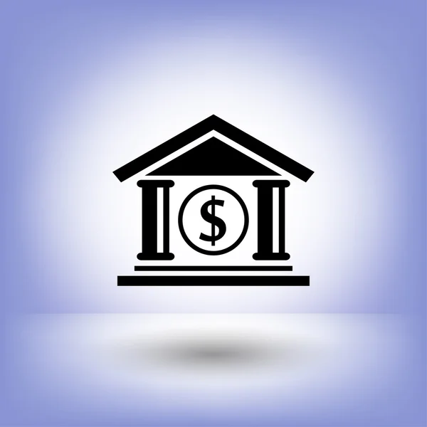Pictografía del icono del banco — Archivo Imágenes Vectoriales