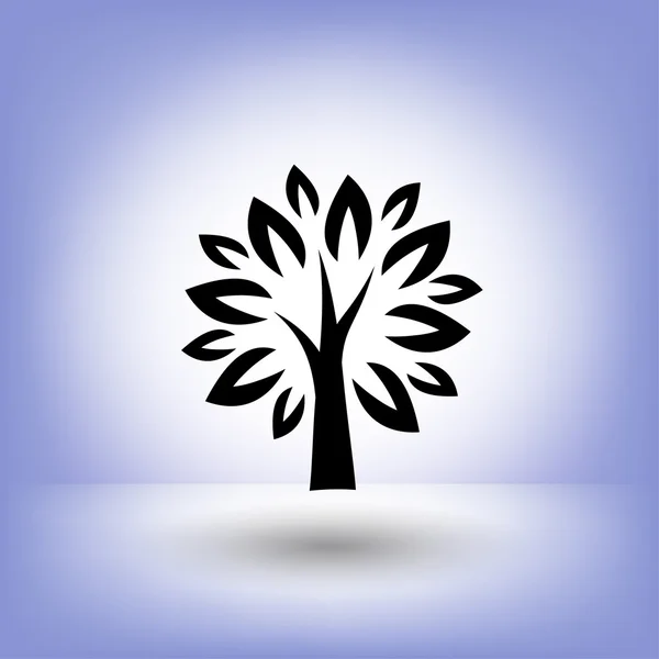 Pittogramma dell'albero per la progettazione — Vettoriale Stock