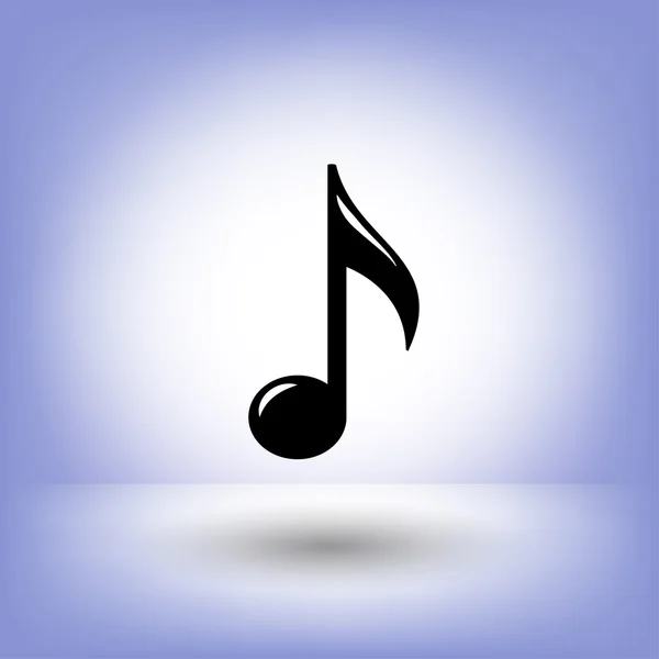 Pictogramme de note de musique — Image vectorielle