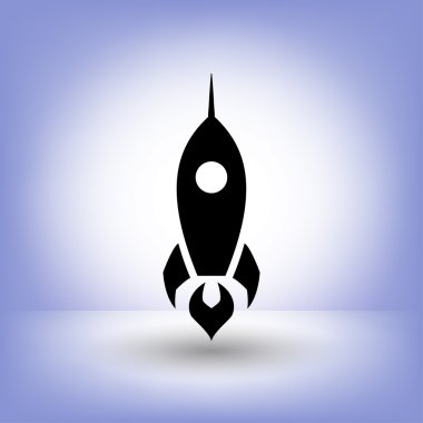 Roket simgesi tasarım için