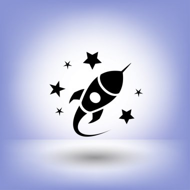 Roket simgesi tasarım için