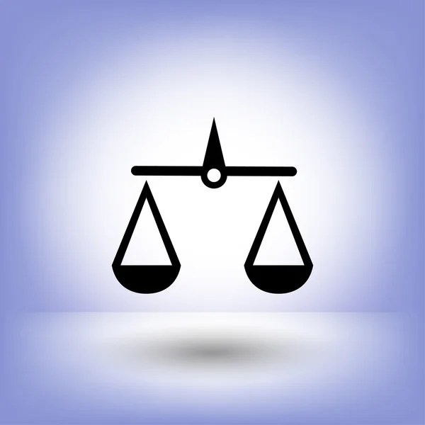 Pictogramme des échelles de justice — Image vectorielle