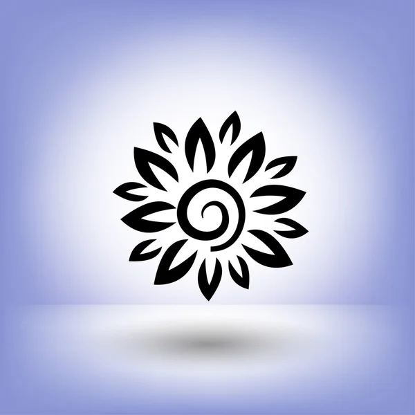 Pictograph van bloem voor ontwerp — Stockvector