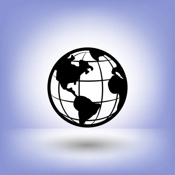 Pictogramme de globe pour le design — Image vectorielle