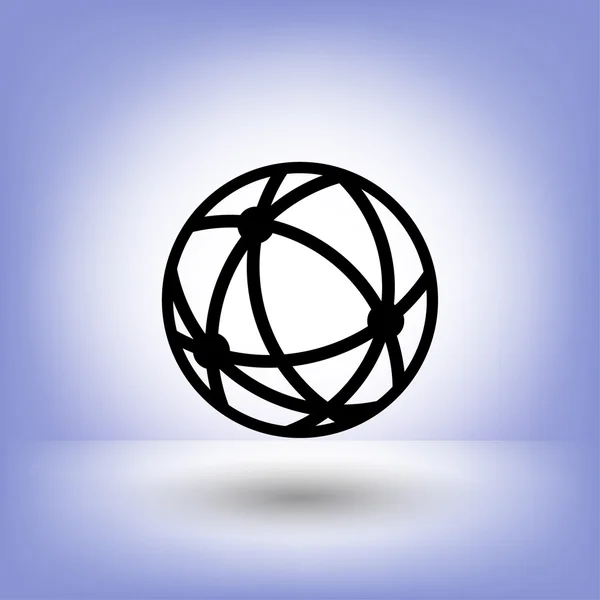 Pictogramme de globe pour le design — Image vectorielle