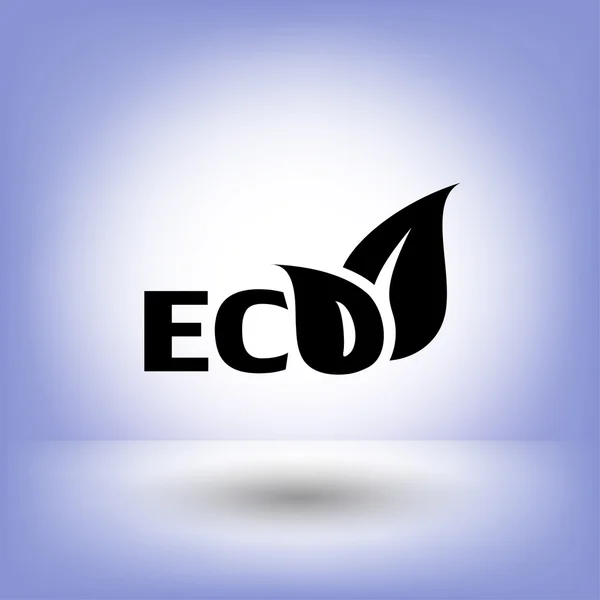 Znak Eco dla projektu — Wektor stockowy