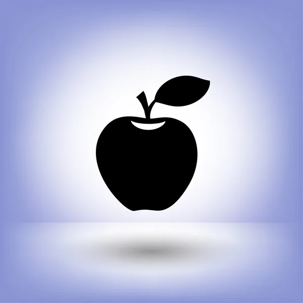 Piktogramm des Apfels zur Gestaltung — Stockvektor