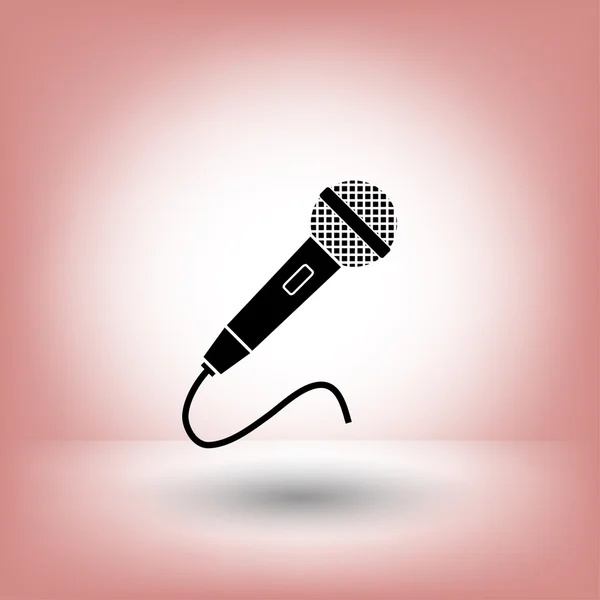 Icône de microphone pour la conception — Image vectorielle