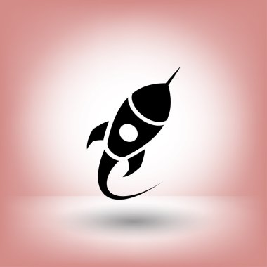 Roket simgesi tasarım için. 