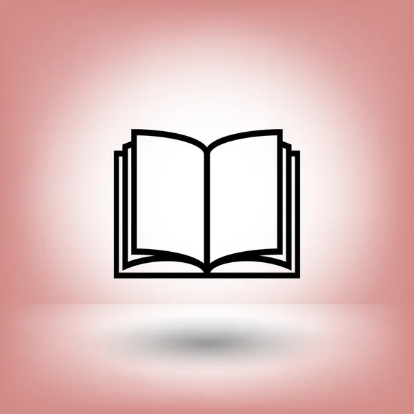 Pictograma do ícone do livro — Vetor de Stock