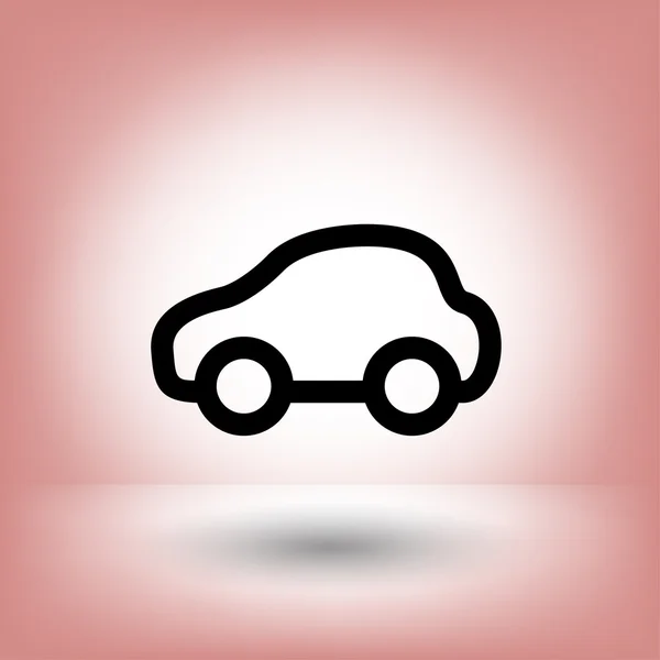 Pictogramme de voiture pour le design — Image vectorielle