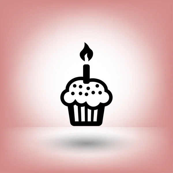 誕生日ケーキの絵文字 — ストックベクタ