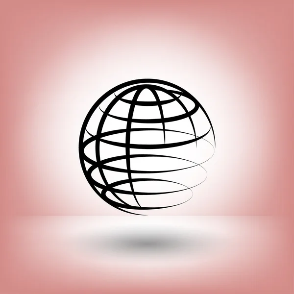 Piktogram Globe dla projektu — Wektor stockowy