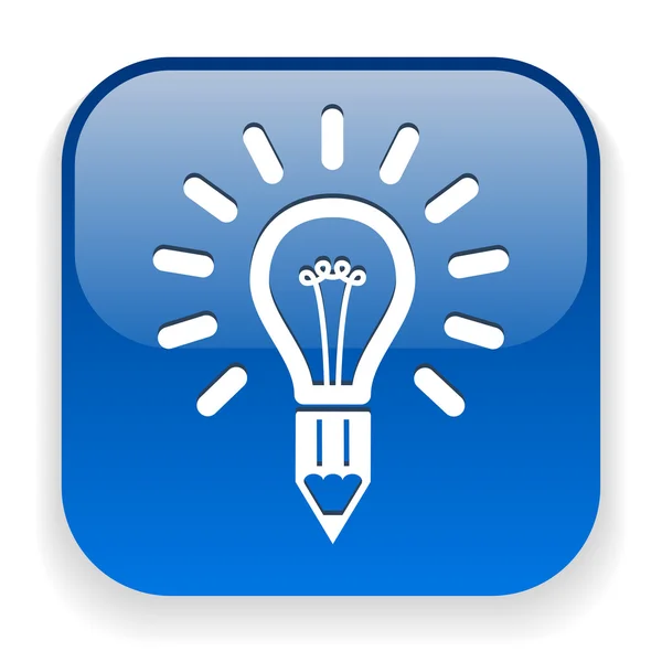 Light bulb icon — Stock Vector