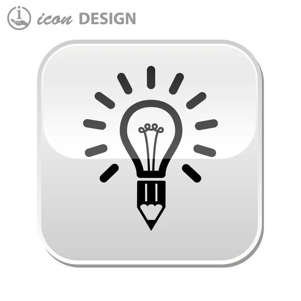 Light bulb icon — Stock Vector