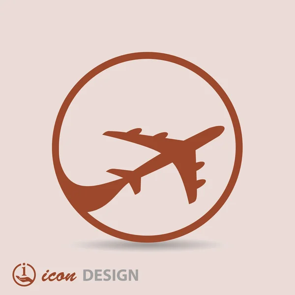 Icono del avión — Archivo Imágenes Vectoriales