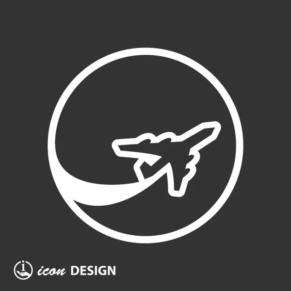 Icono del avión — Vector de stock