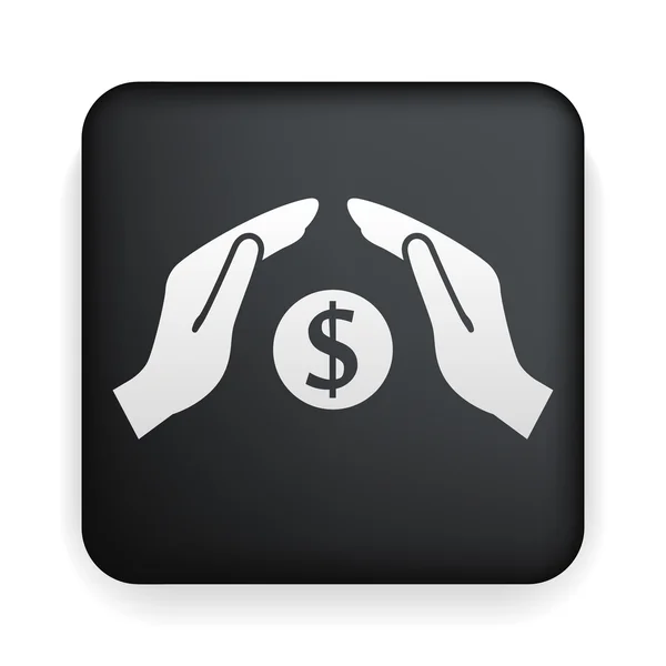 Dinheiro nas mãos — Vetor de Stock