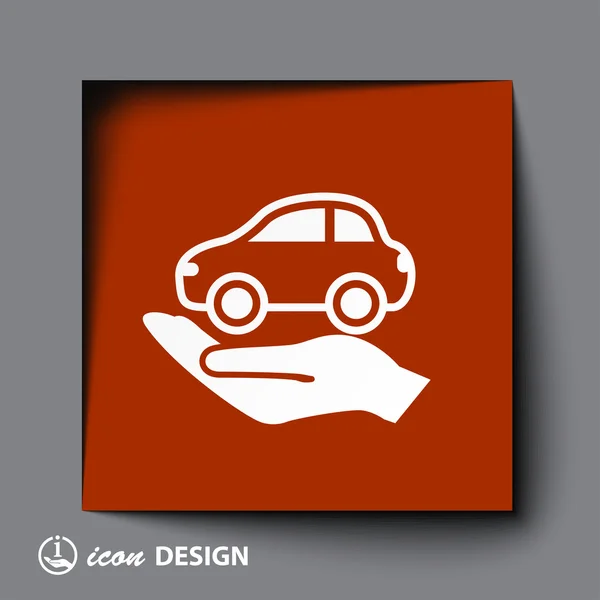 Icono del coche — Vector de stock