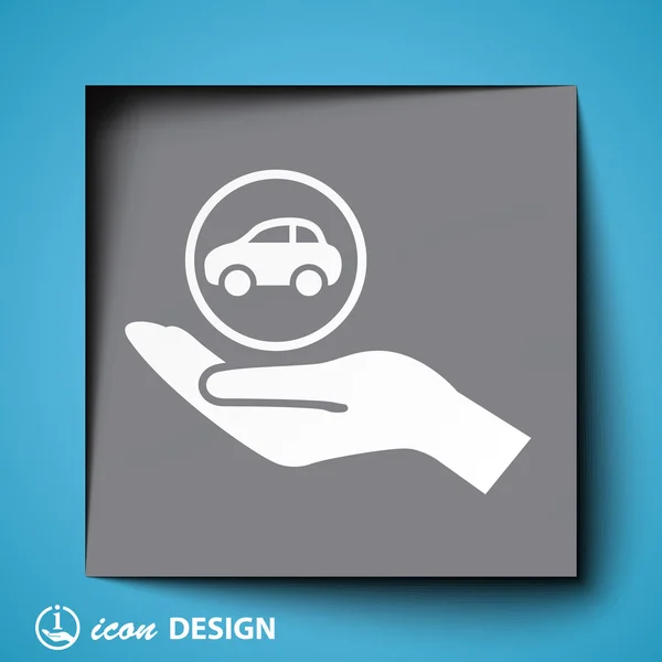 Auto pictogram — Stockvector