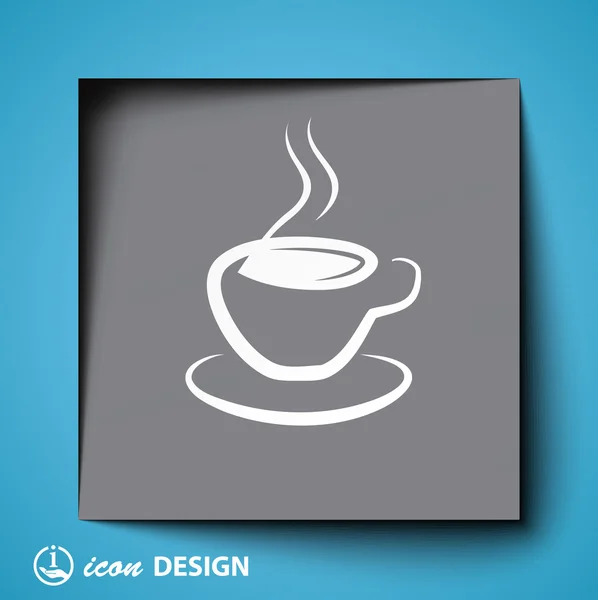 Koffiecup Icoon — Stockvector