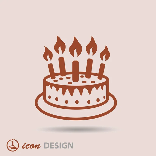 Cake icon — Stock Vector