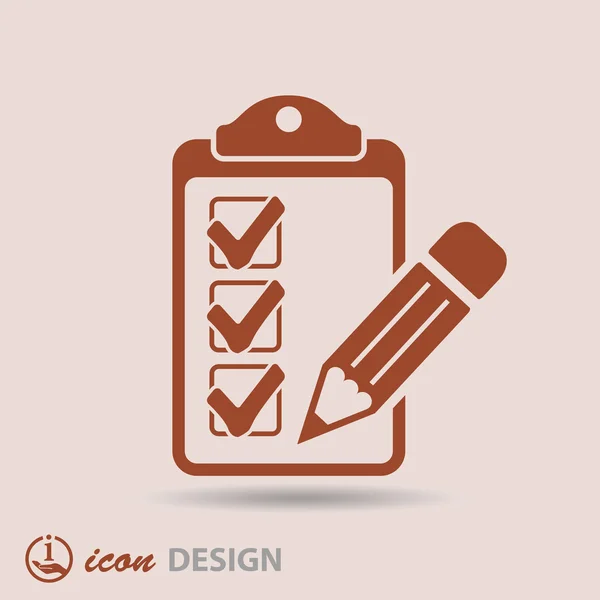 Checklist icon — Stock Vector