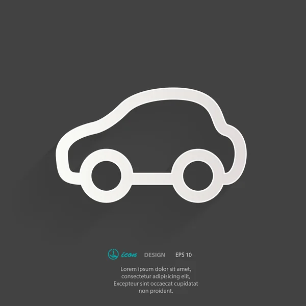 Icono del coche — Vector de stock