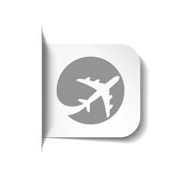 Icono del avión — Vector de stock