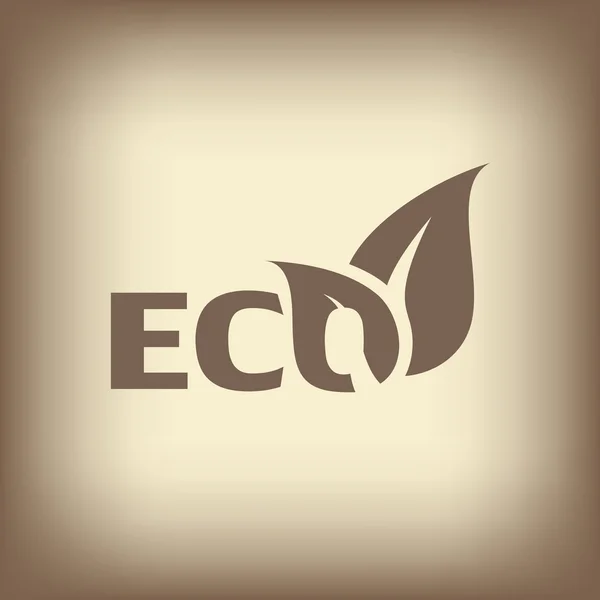 Значок eco — стоковый вектор