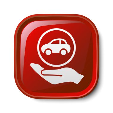 Arabaya el simgesi손 아이콘에서 자동차