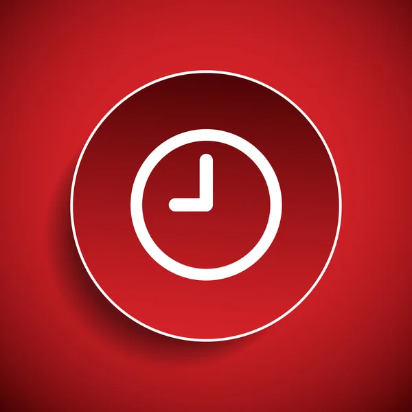 Icono del reloj — Vector de stock