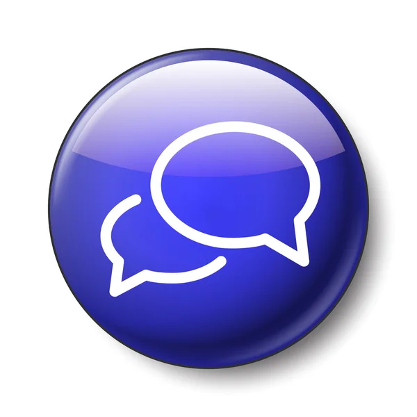 Icono de mensaje o chat — Vector de stock
