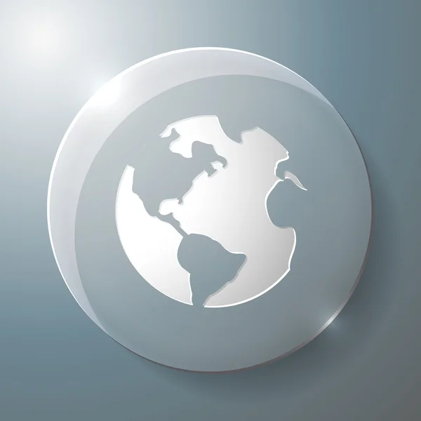 Pictograph van globe — Stockvector