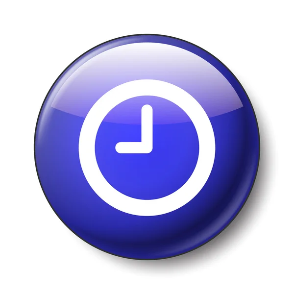 Icono del reloj — Vector de stock