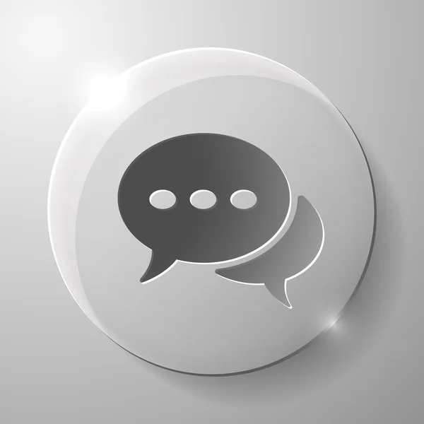Pictograph van bericht of chat — Stockvector