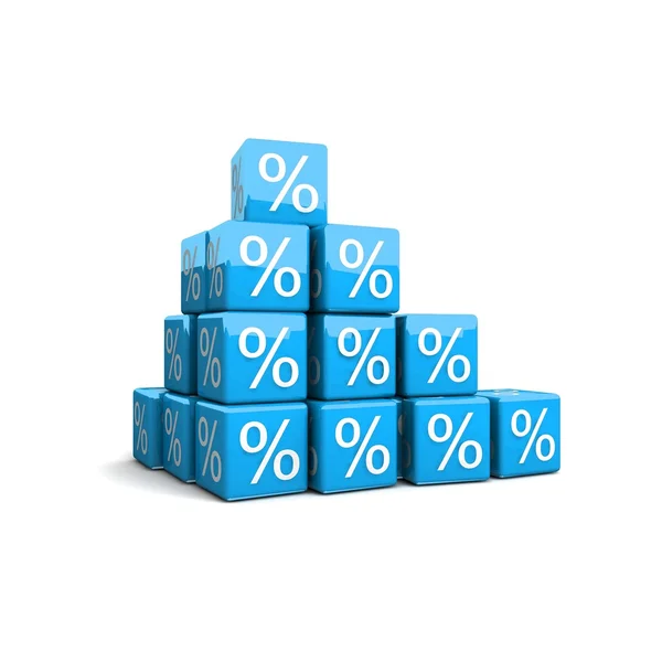 Rozwój koncepcji procenty — Zdjęcie stockowe