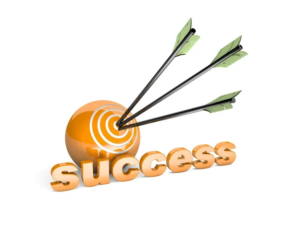 Doel succes concept — Stockfoto