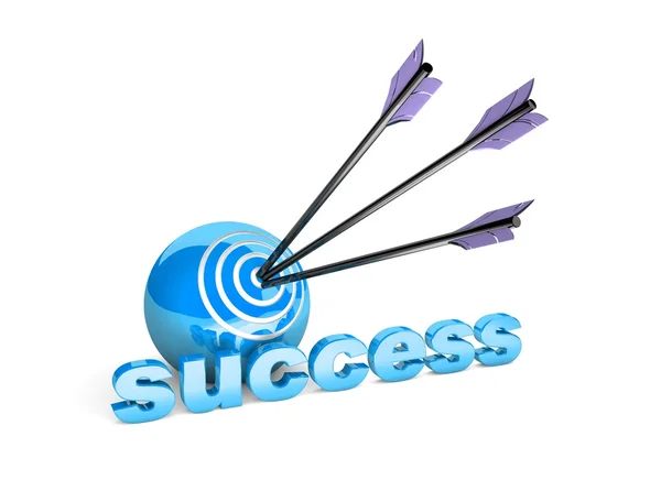 Doel succes concept — Stockfoto