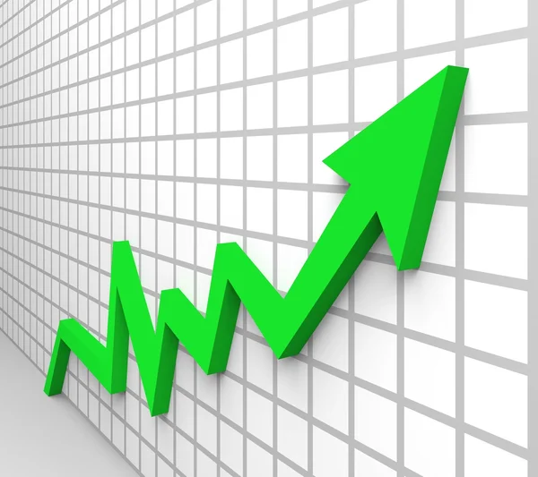 Business growth arrow — Stock Photo, Image