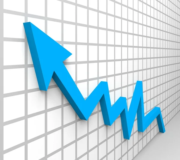 Business growth arrow — Stock Photo, Image
