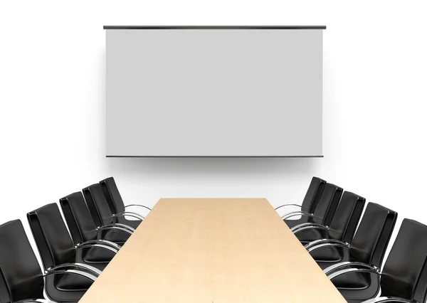 Meeting room. Concept illustration. 3d visualization. — Stock Photo, Image