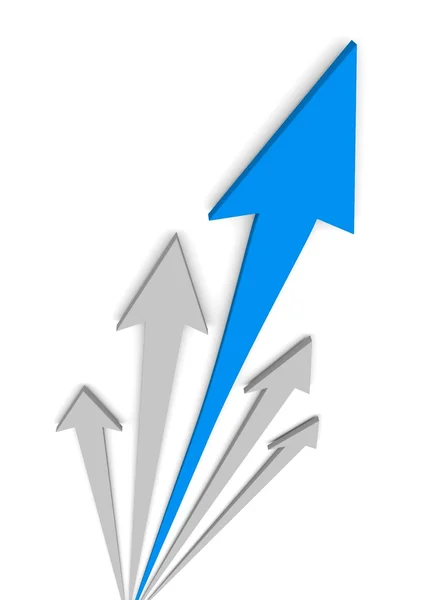 Arrows with leader — Stock Photo, Image