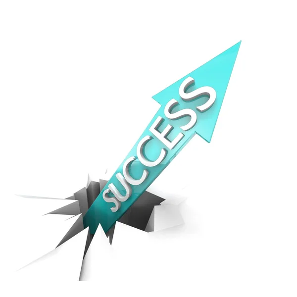 Business growth with acute arrow — Stock Photo, Image