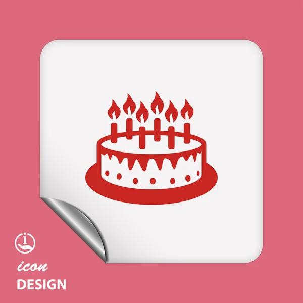 Cake icon — Stock Vector