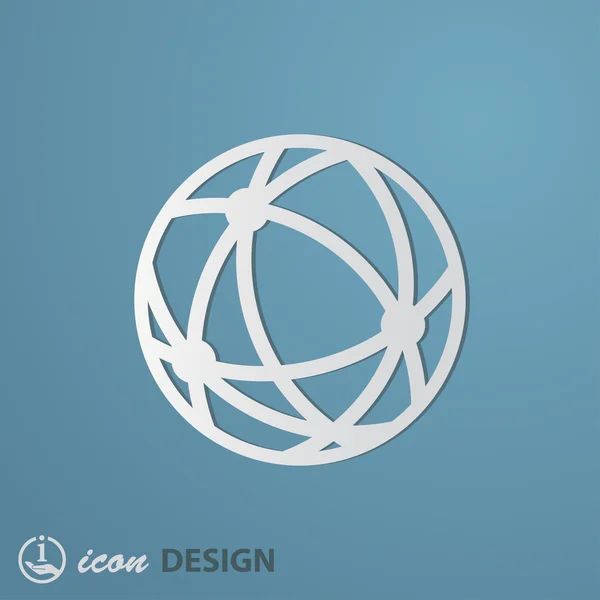 Икона глобус — стоковый вектор